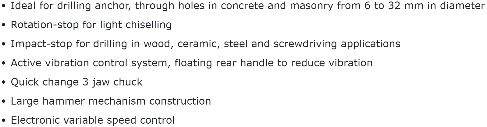 מקדחה פטישון חשמלית מקצועית DEWALT D25414 D25414KT